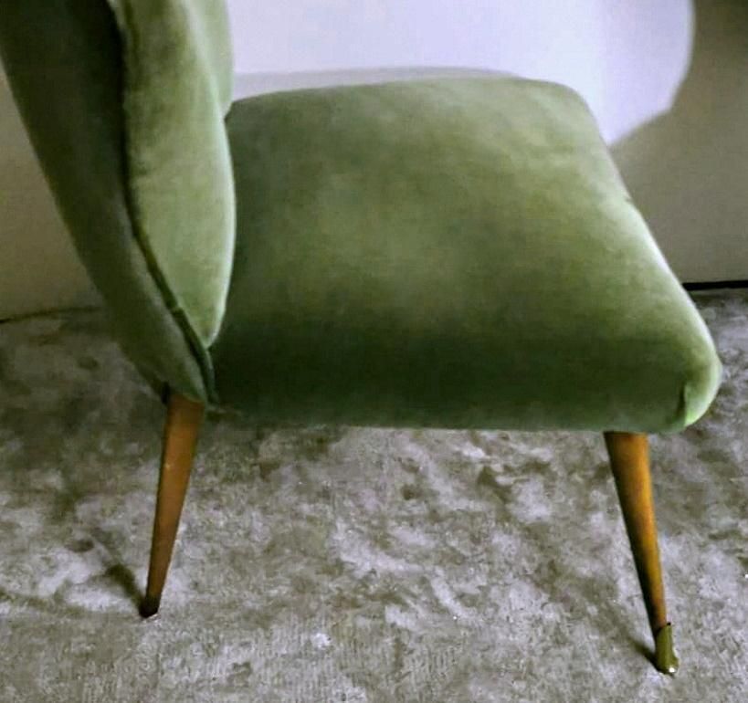 photo buy Ulrich Guglielmo Style Pair Of Vintage Italian Cotton Velvet Armchairs