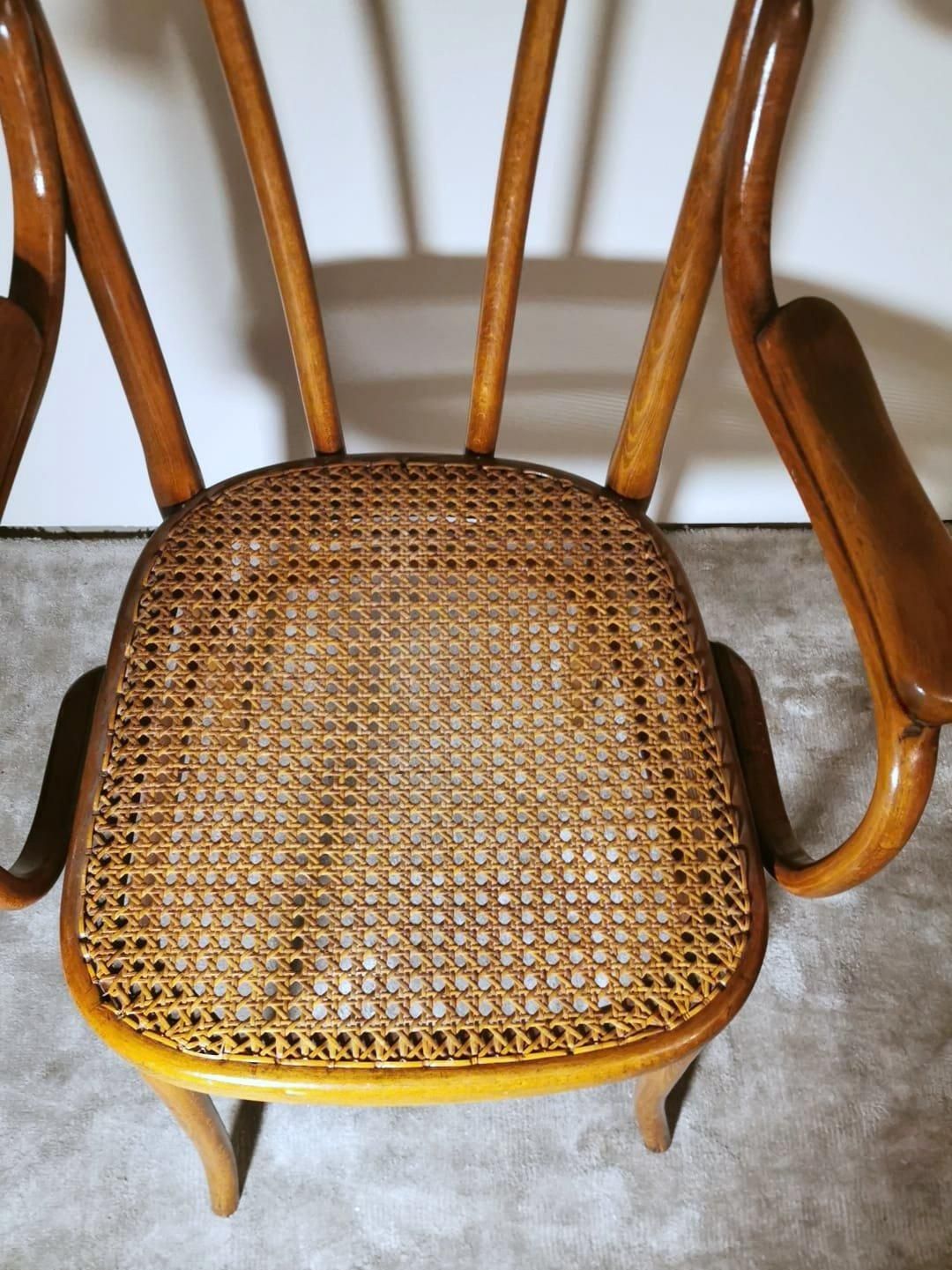photo vinterior Thonet Gebruder Vienna Gmbh No.56 Bentwood And Vienna Straw Chair