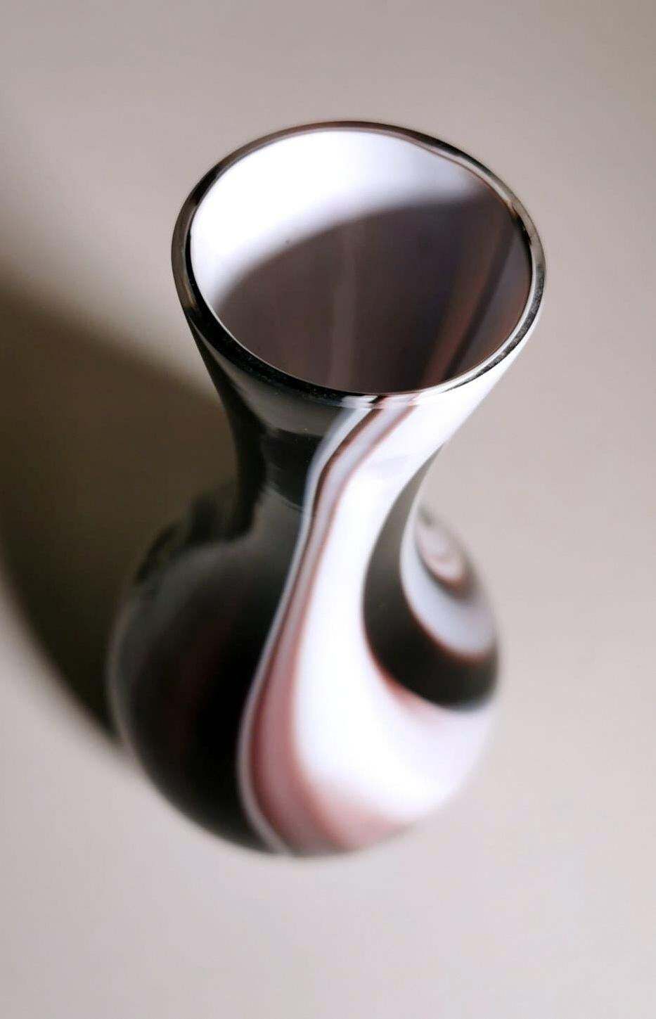 Moretti Carlo Murano Vase In Colored Opaline Glass photo vintage