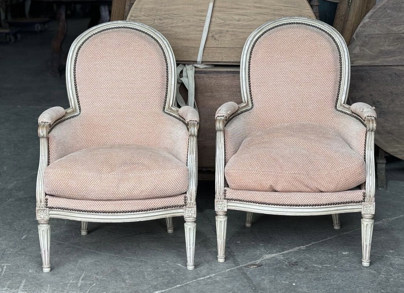 Pair French Bergere Chairs photo furniture