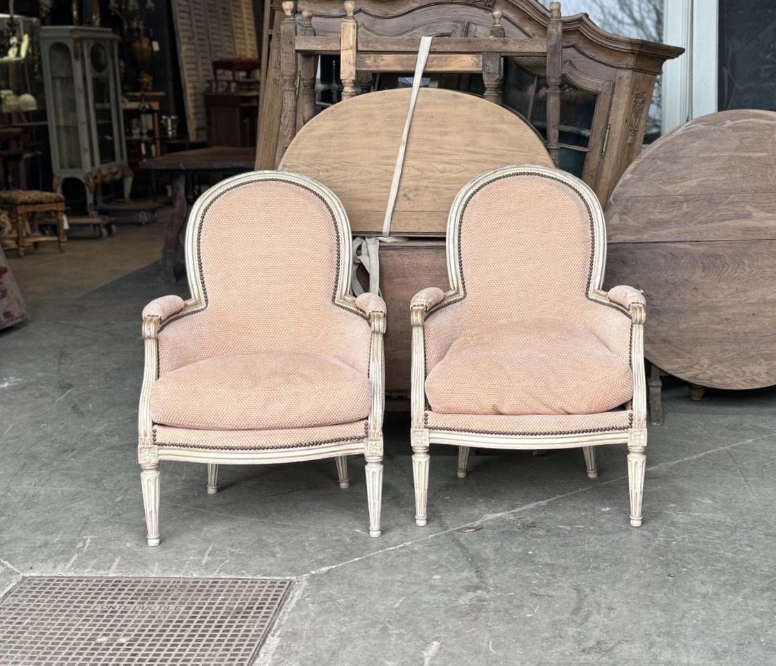 Pair French Bergere Chairs photo Furniture