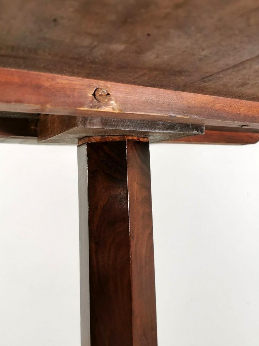 photo buy Louis Philippe Style Feather Walnut Coffee Table With Tripod North Italy