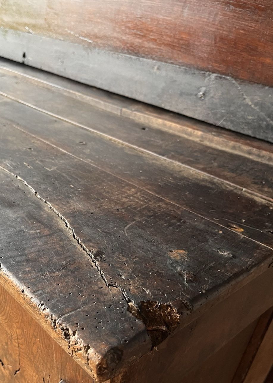 17th Century And Later Antique Solid Oak Welsh Kitchen Dresser With Coffer Base photo for sale