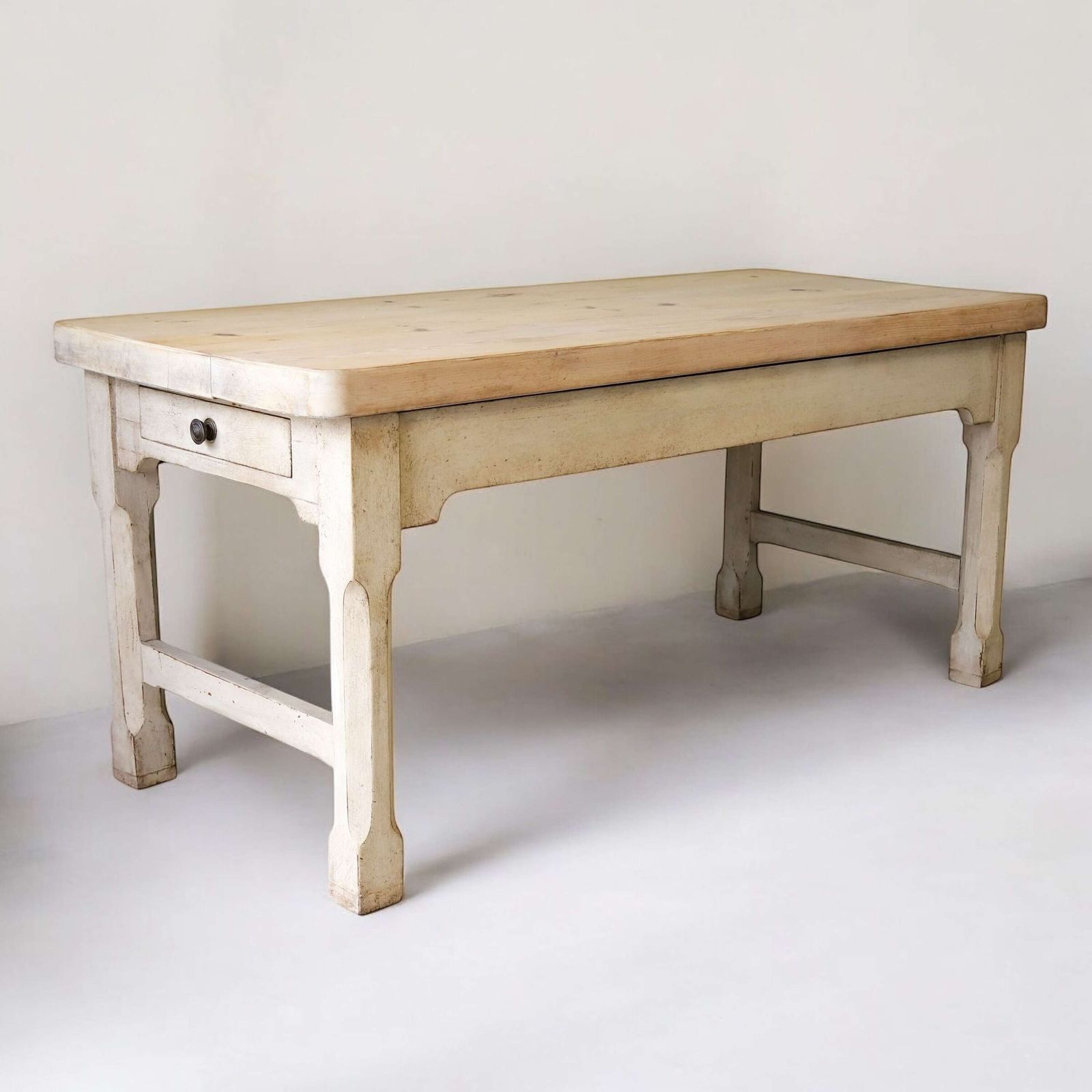 English 19th Century Circa 1880 Country House Prep Table   Later Paint photo furniture