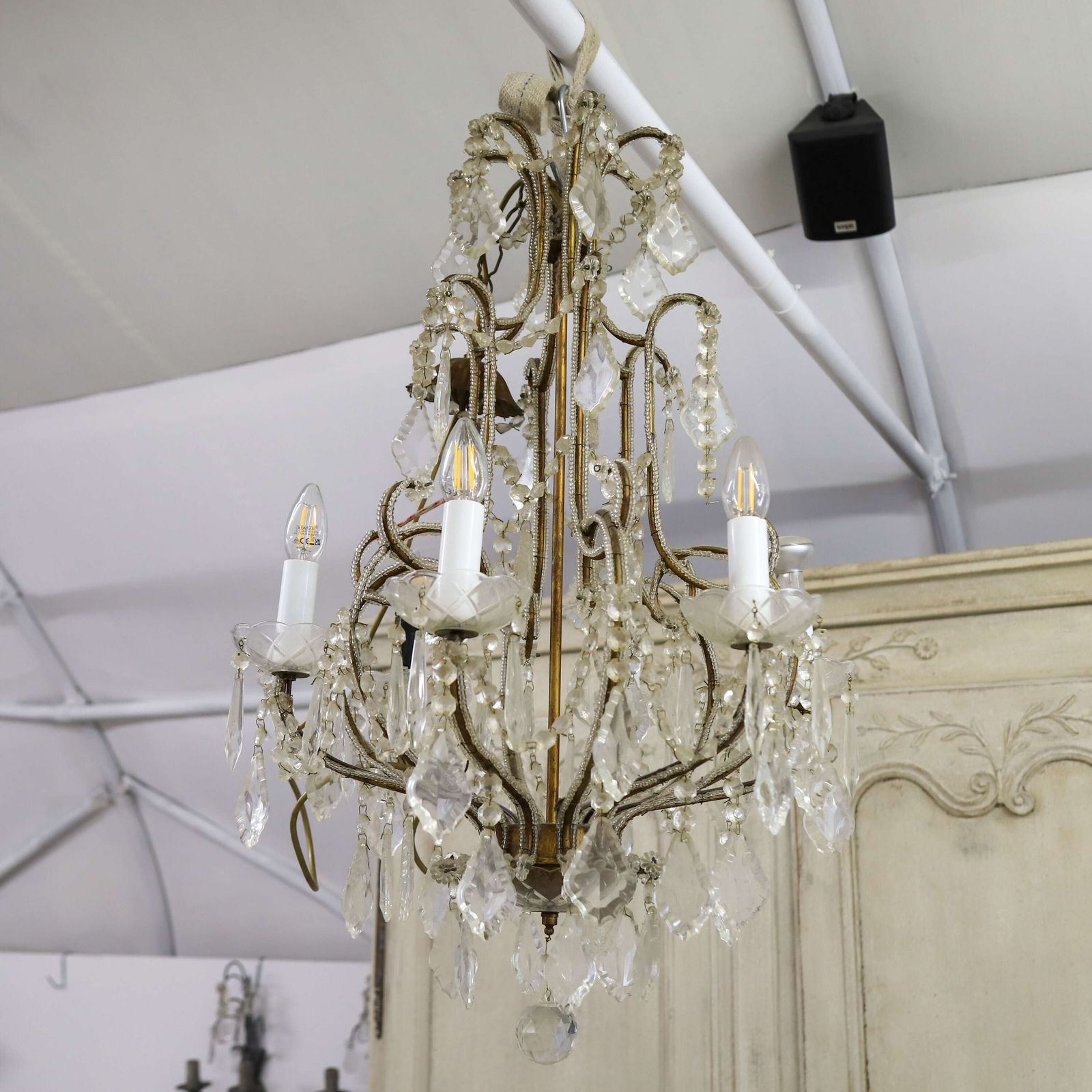 Grand Scale English 20th Century Chandelier Circa 1940s photo for sale