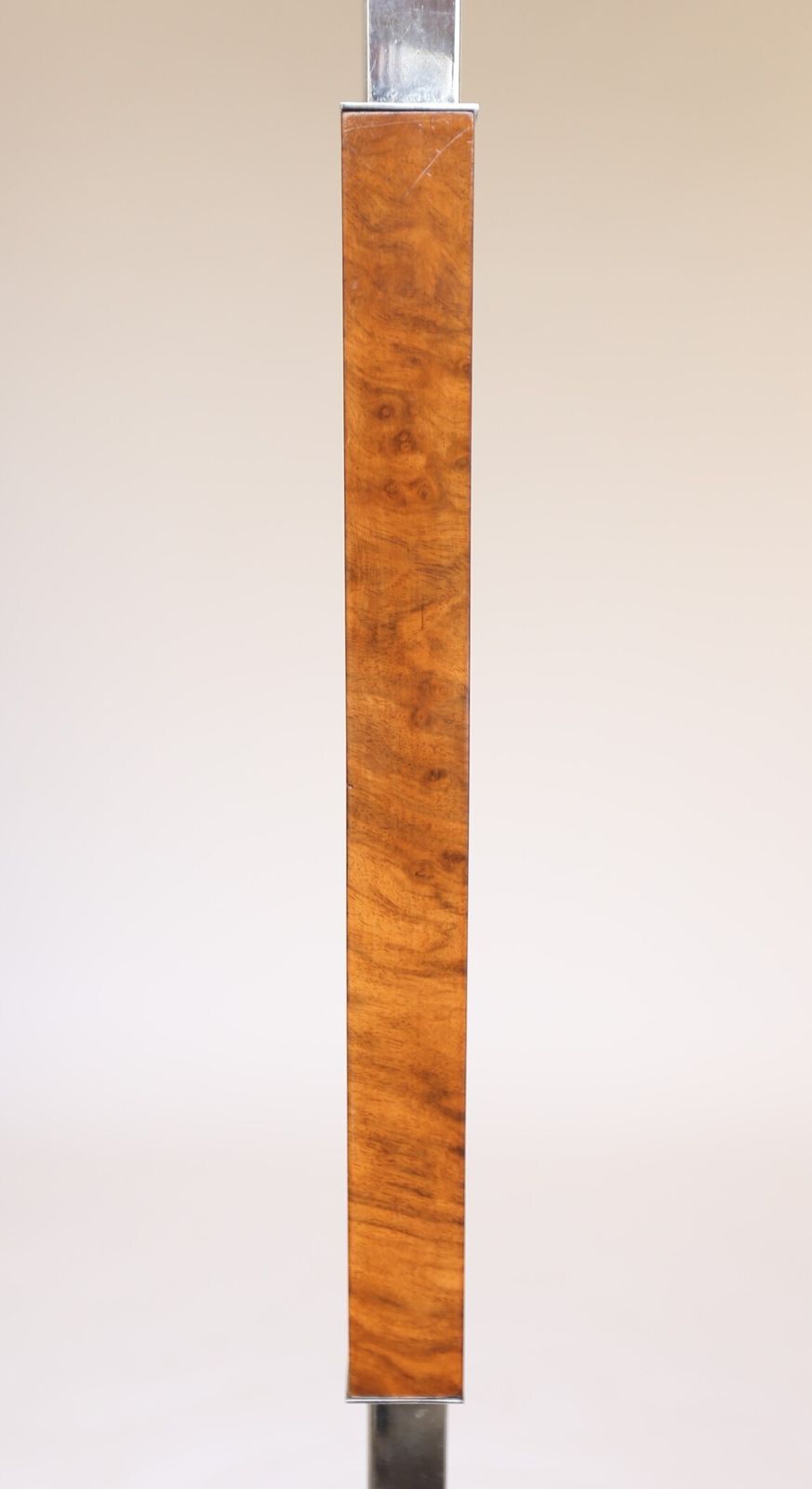 Art Deco Walnut & Chrome Standard Lamp photo Lighting
