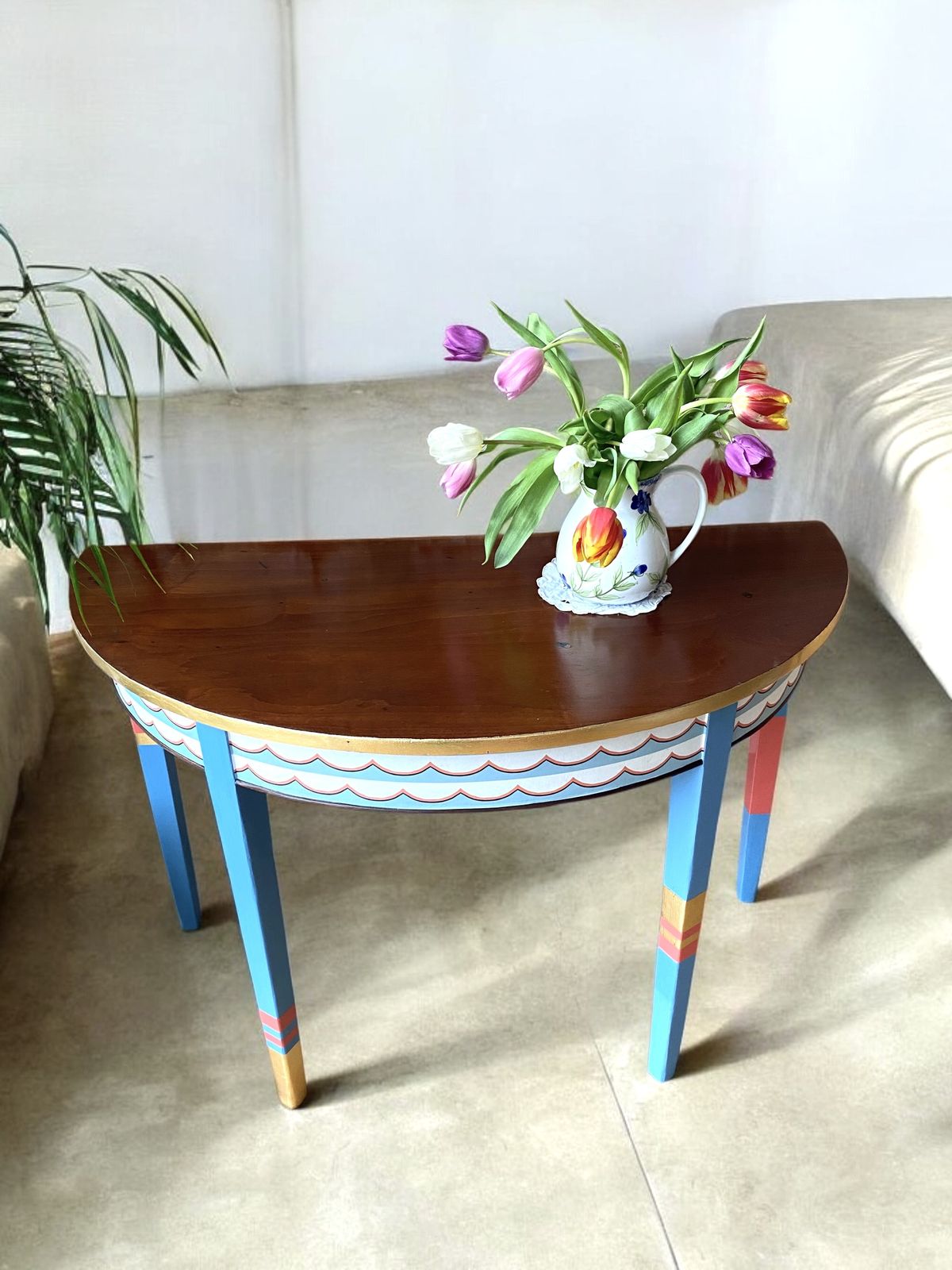 Upcycled Mahogany Hallway Table photo Furniture