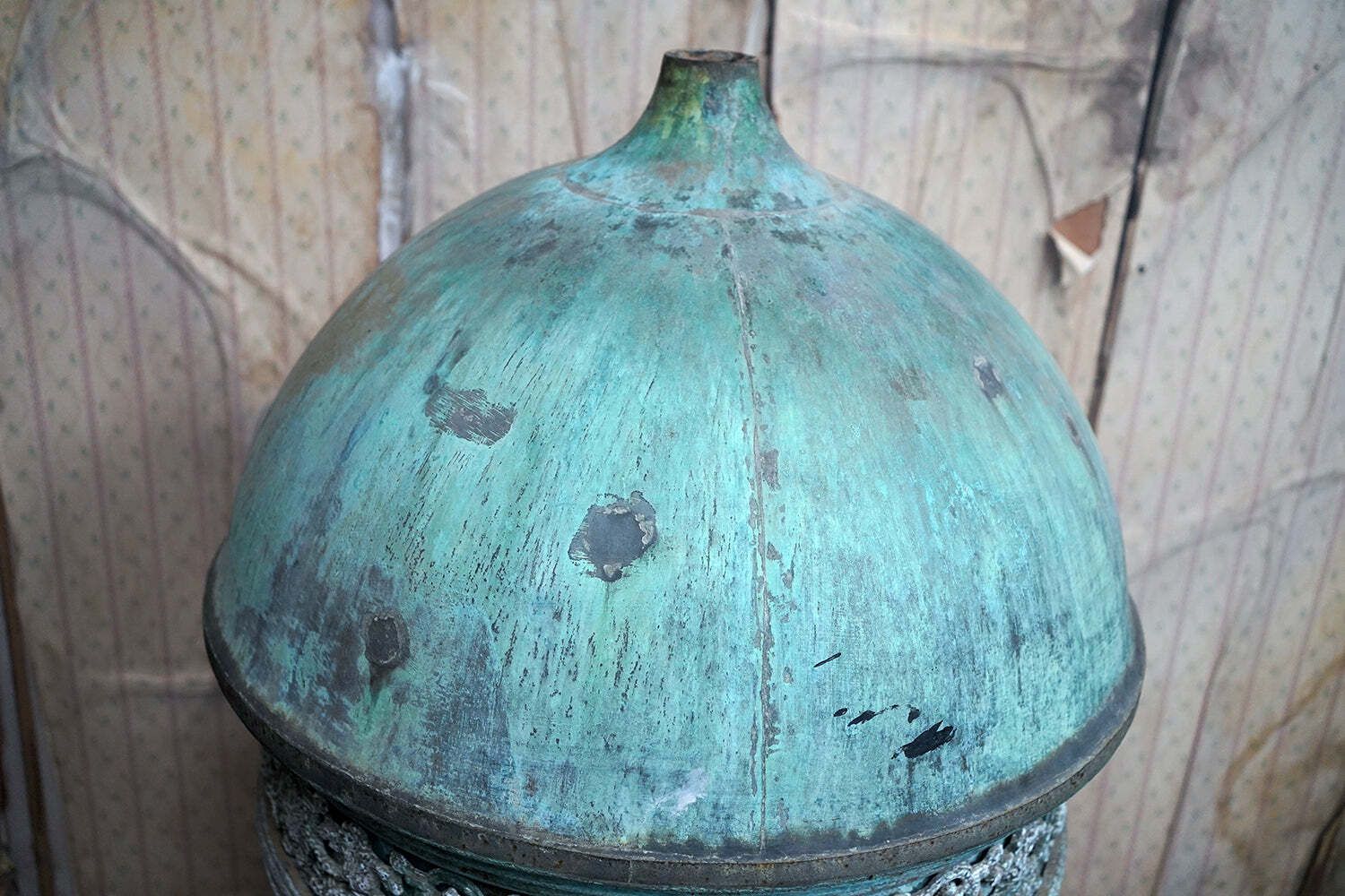 A Grecian Style Copper & Pine Domed Architectural Cupola C.1870; Ex Codford Manor photo Home Decor