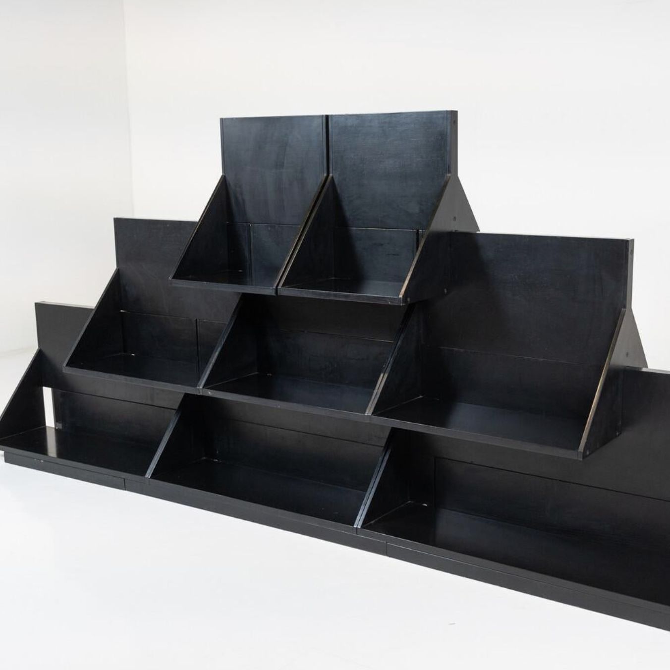 Double Sided Bookcase ” Uno Sull’altro” By Ugo La Pietra , 1968 photo vinterior