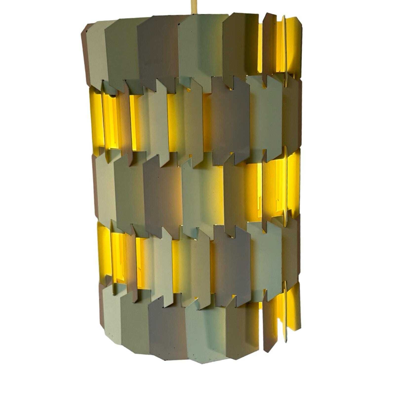 Louis Weisdorf   Lyfa   Danish Design   Facet Pop   Pendant Lamp Made From Metal   1960's   Rare And Available As Set Of Two! photo vinterior