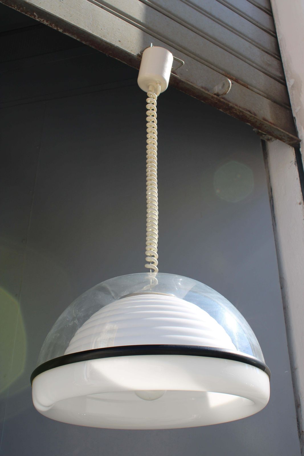 1970 Italian Pop Art Chandelier Plastic Cap Sottsass Style Molin photo buy
