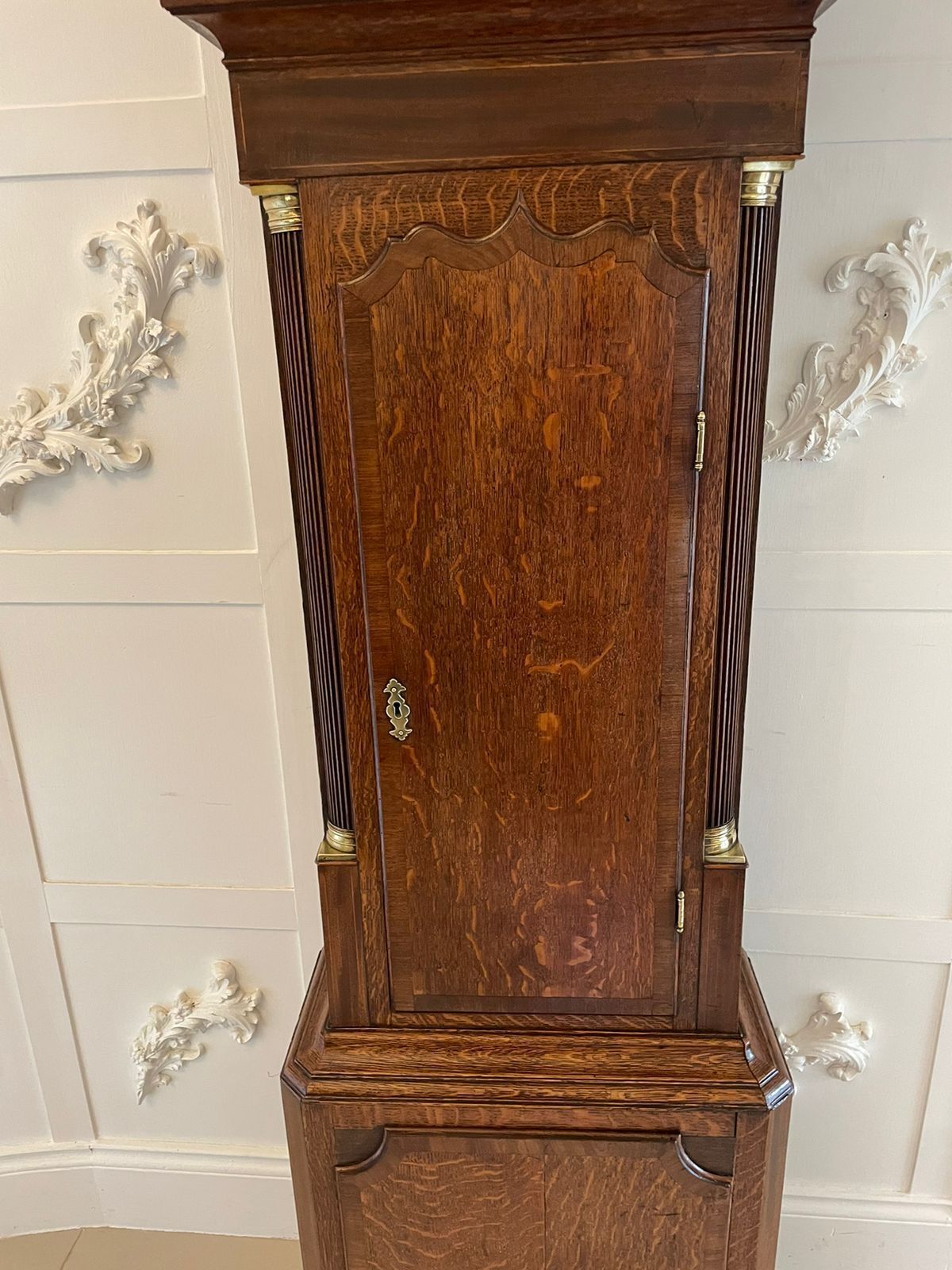 Antique 19th Century Quality 8 Day Oak Longcase Clock By Walker Of Nantwich photo for sale
