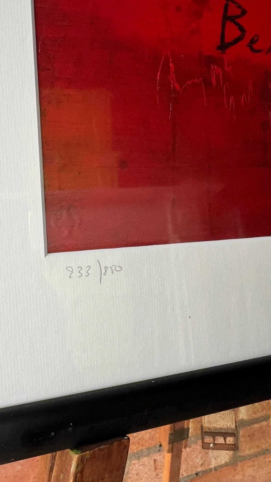 Signed Limited Edition Abstract Print By Natacha Pirnay – Framed photo 169.0