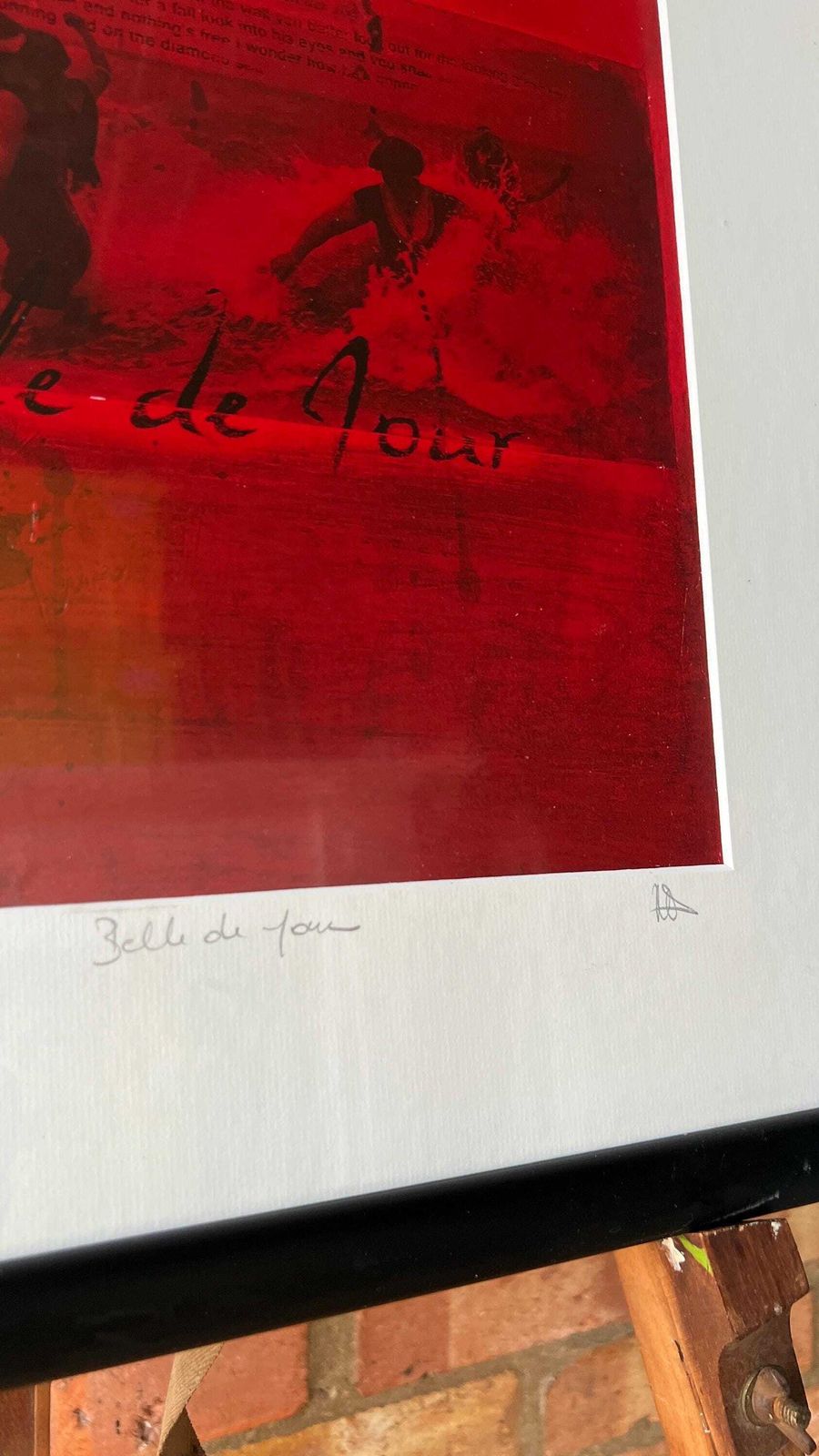Signed Limited Edition Abstract Print By Natacha Pirnay – Framed photo vinterior