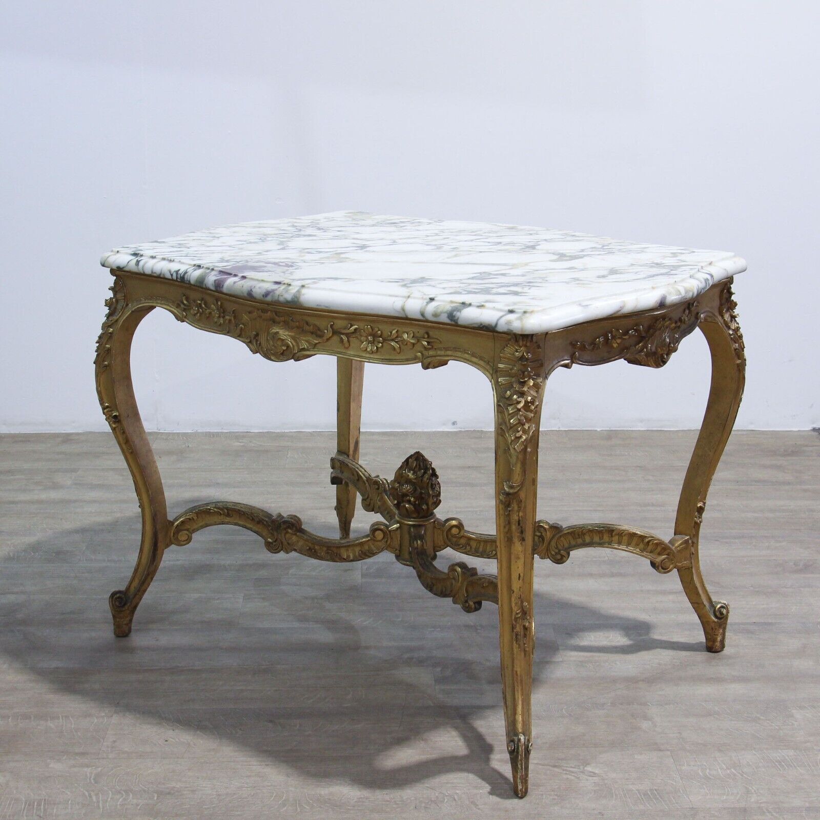 French Carved Gilt Wood Centre Table In Louis XVI Style photo Furniture