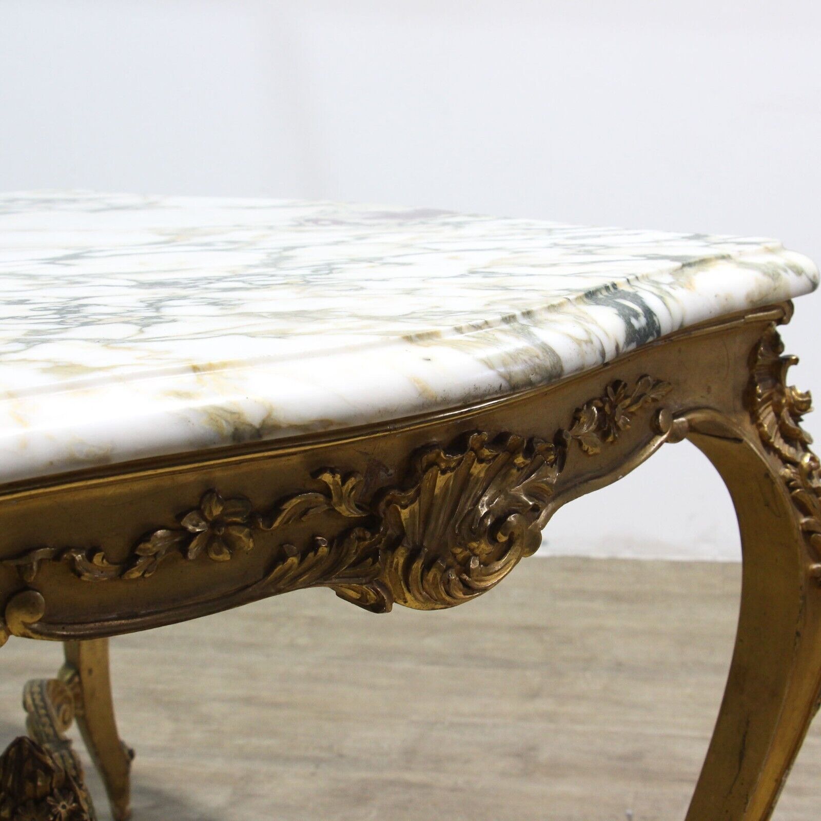 photo furniture French Carved Gilt Wood Centre Table In Louis XVI Style