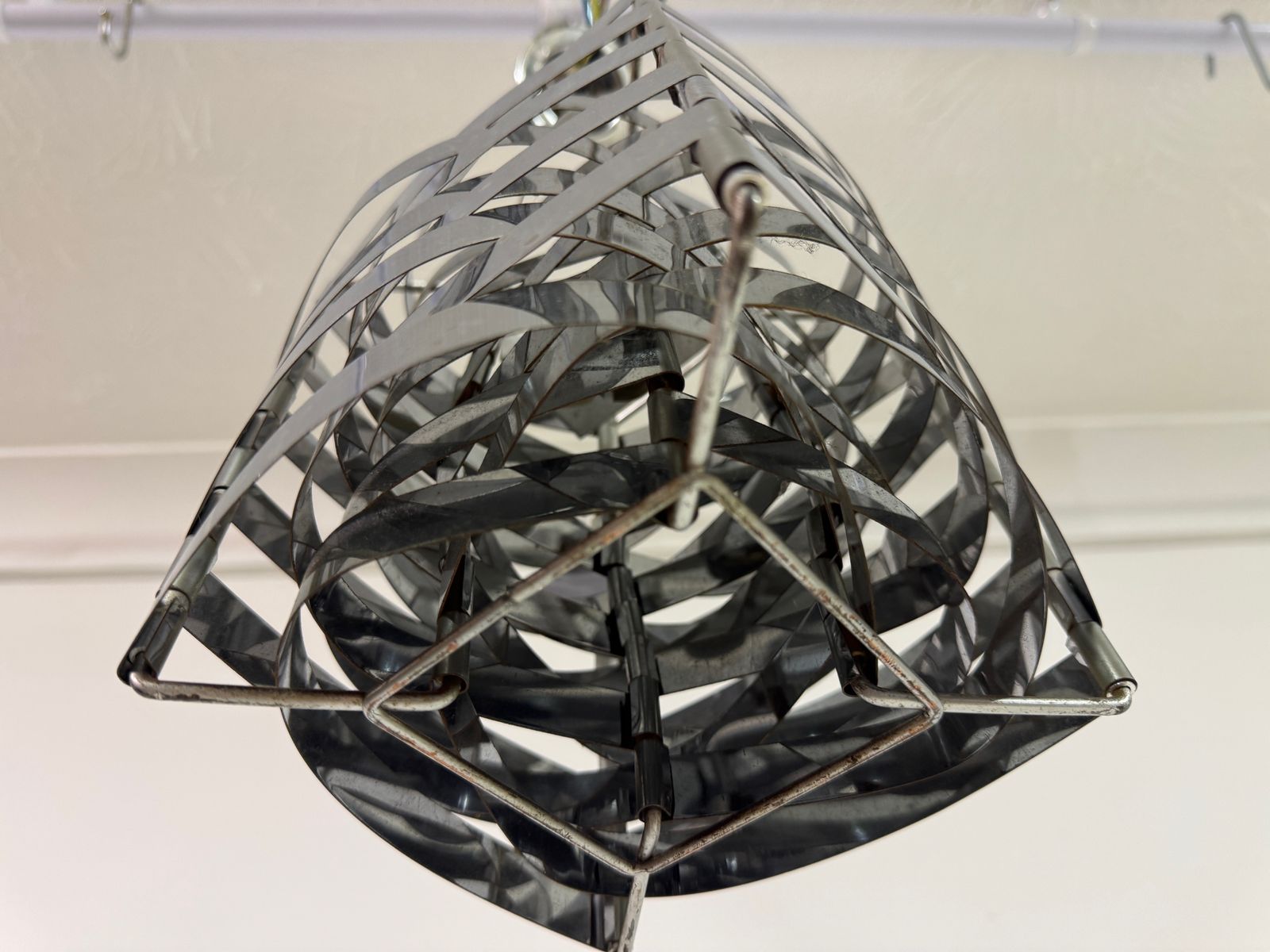 1970s Chrome Ceiling Light In The Style Of Max Sauze photo vinterior