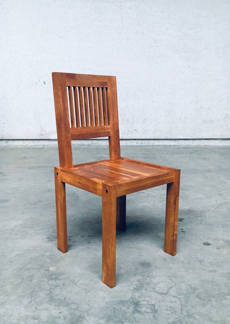 Postmodern Design Teakhouten Stoel, Frankrijk, Jaren 1990