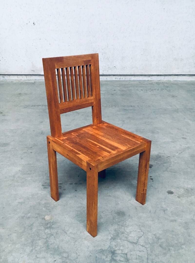 Postmodern Design Teak Side Chair, France 1990's photo furniture