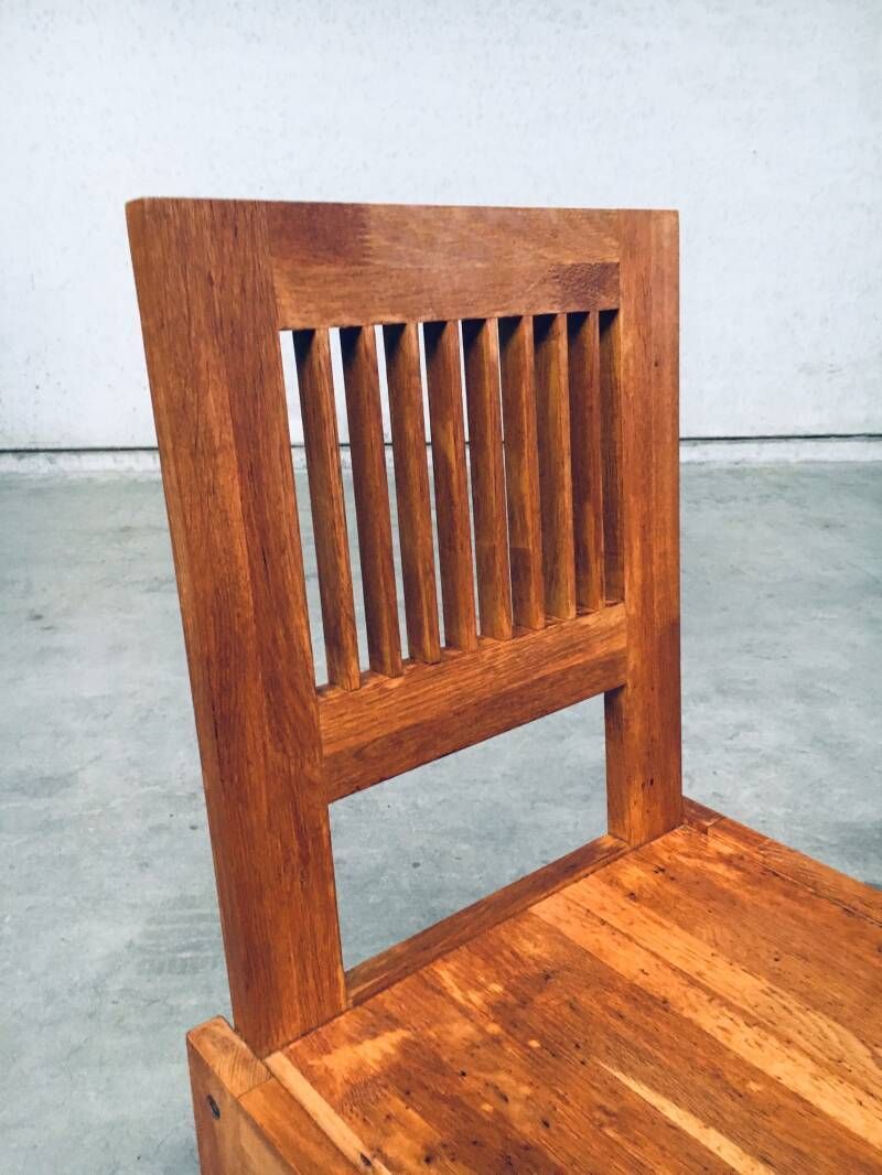 photo for sale Postmodern Design Teakhouten Stoel, Frankrijk, Jaren 1990