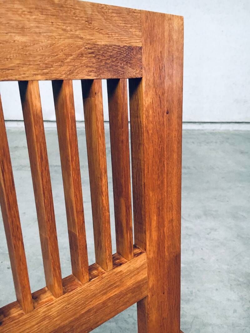 photo vintage Postmodern Design Teak Side Chair, France 1990's
