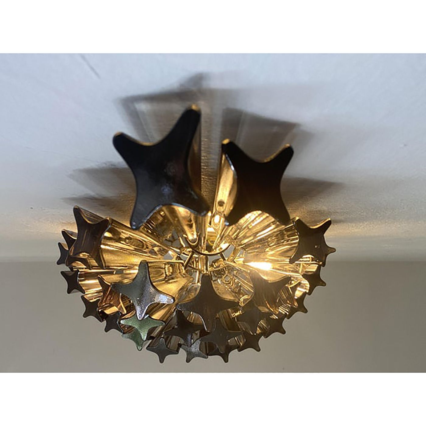 Set Of Two Venetian Fumè "Quadriedro" Murano Glass Wall Sconces photo Lighting