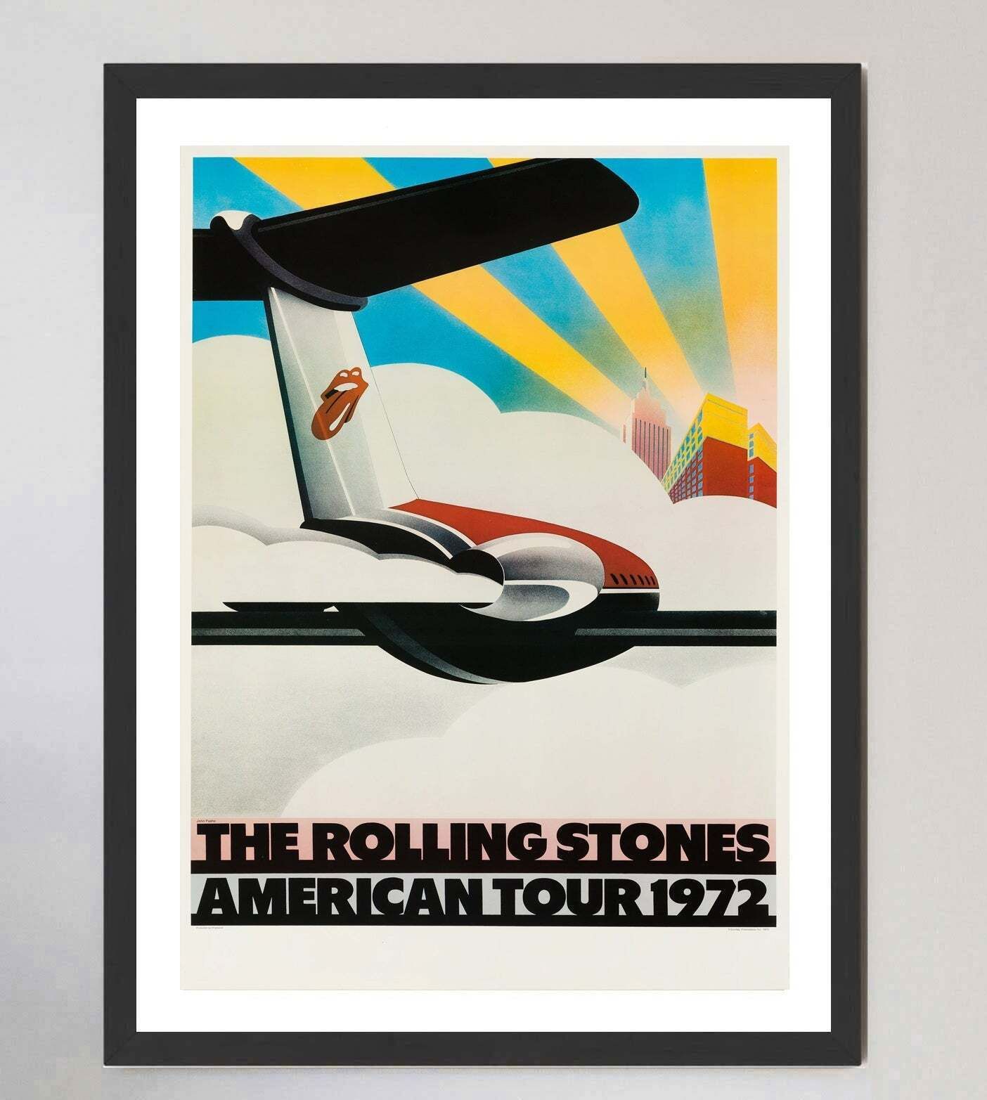 Rolling Stones   American Tour 1972 Original Vintage Poster photo furniture