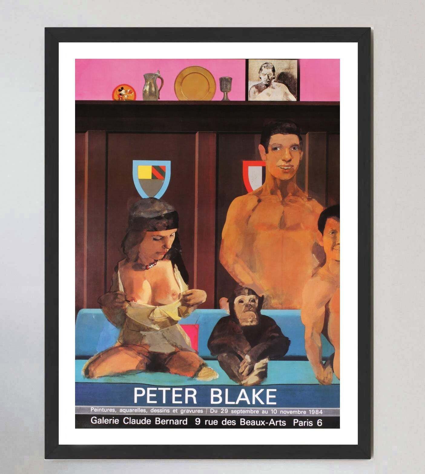 Peter Blake   Galerie Claude Bernard  , Original Vintage Poster photo furniture
