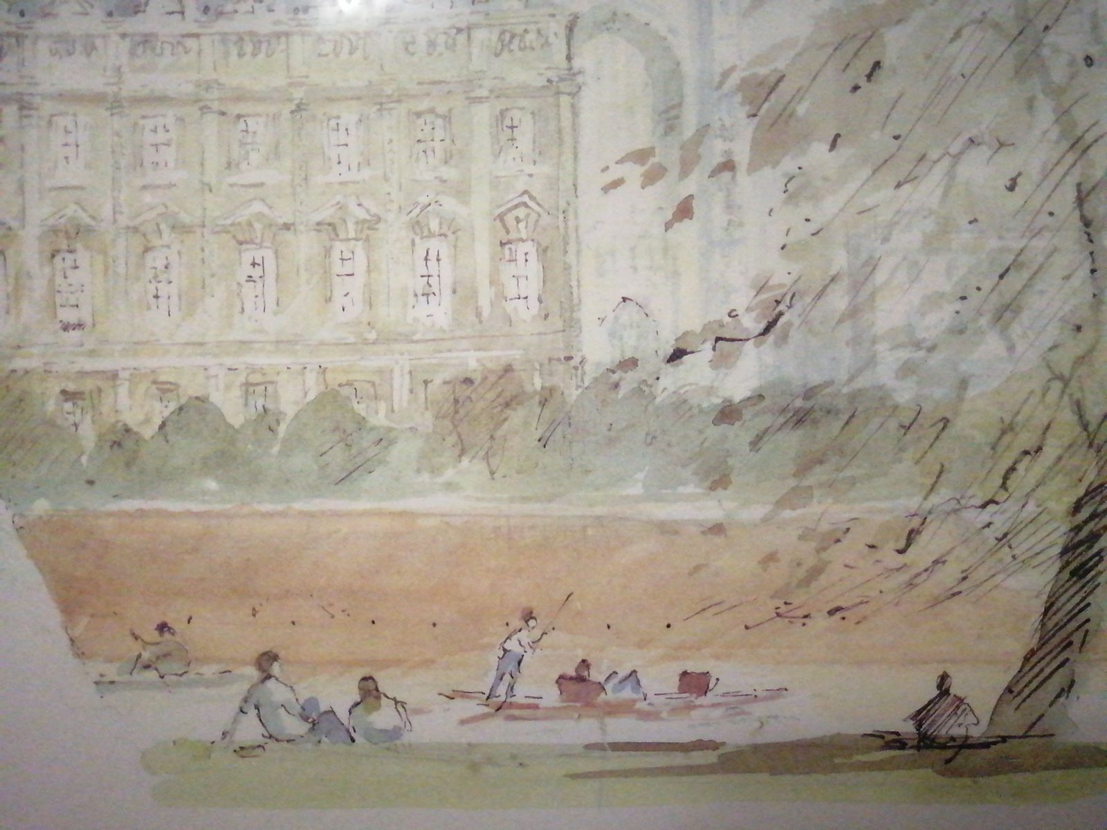 Signed Hugh Casson Limited Print Of Clare College, The West Front, 1989, 65/500 photo buy