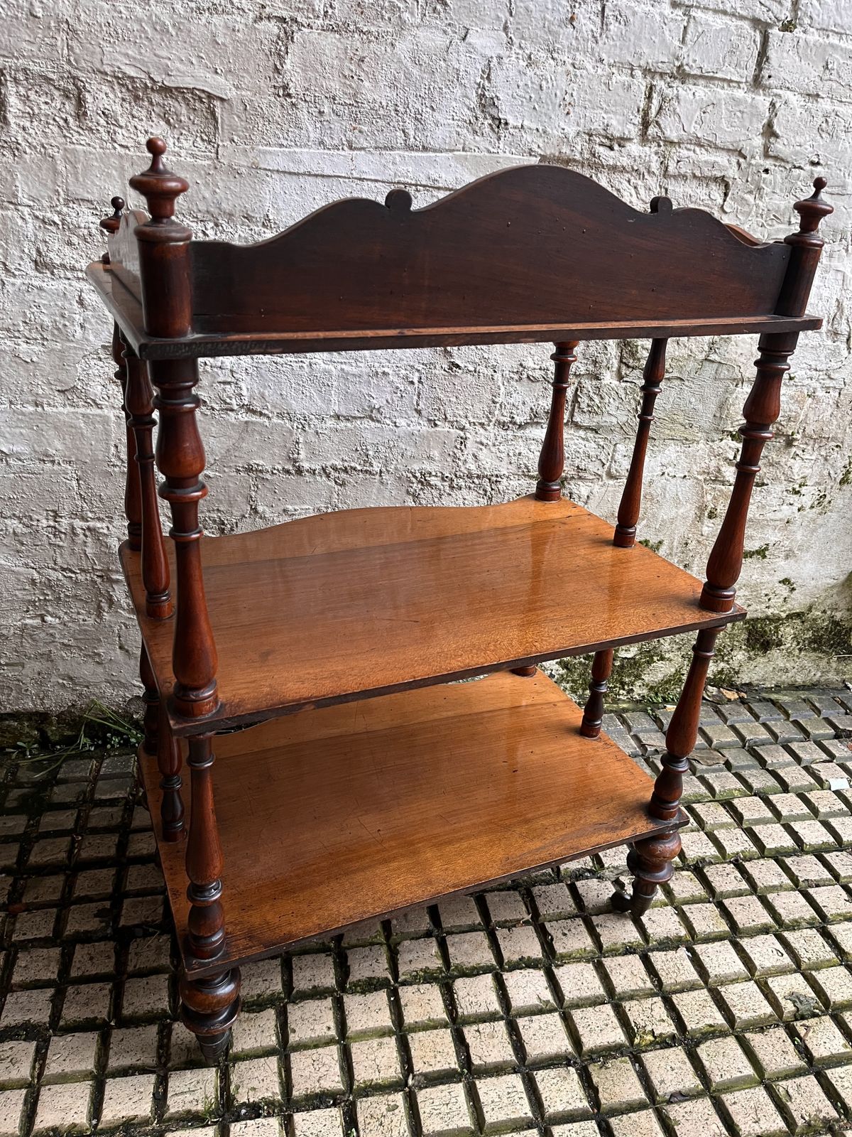 Pretty Victorian Mahogany Whatnot Shelves photo furniture
