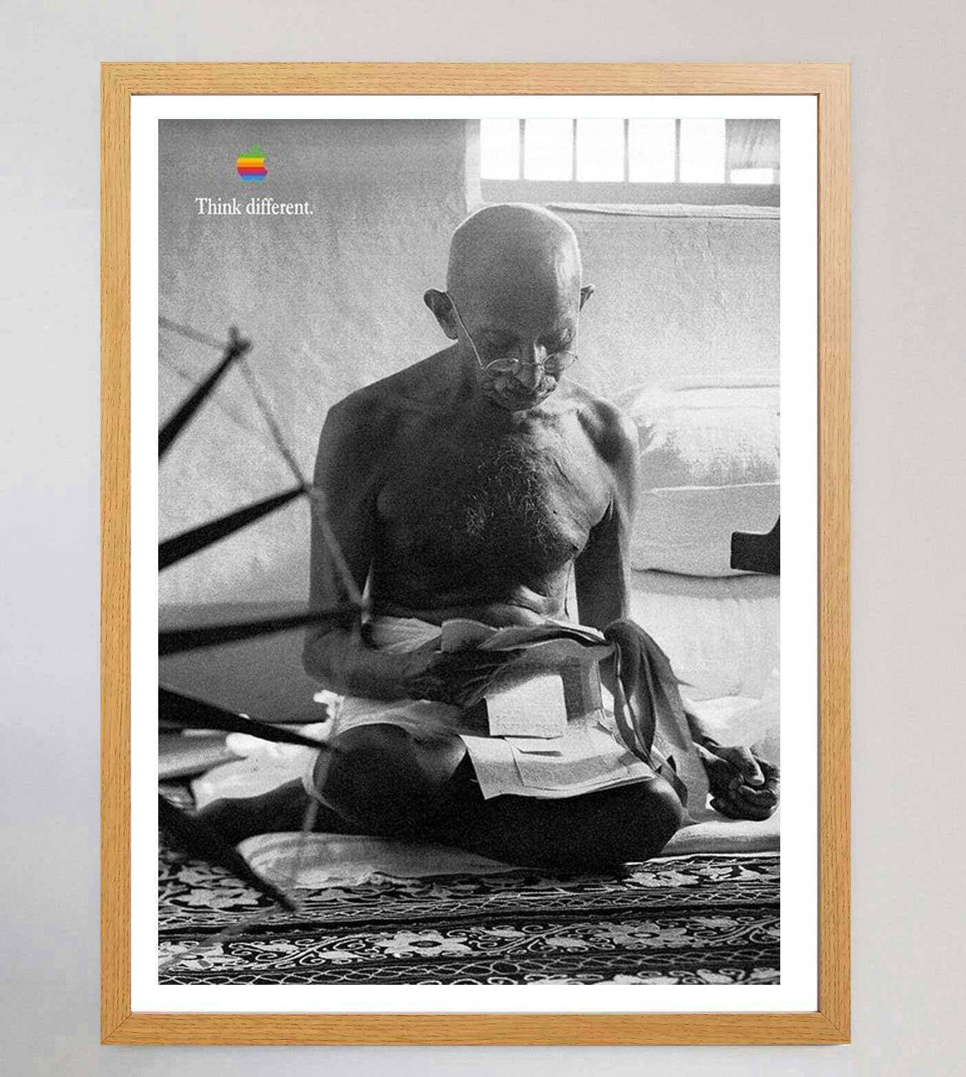 Apple Think Different   Mahatma Gandhi Original Vintage Poster photo Art