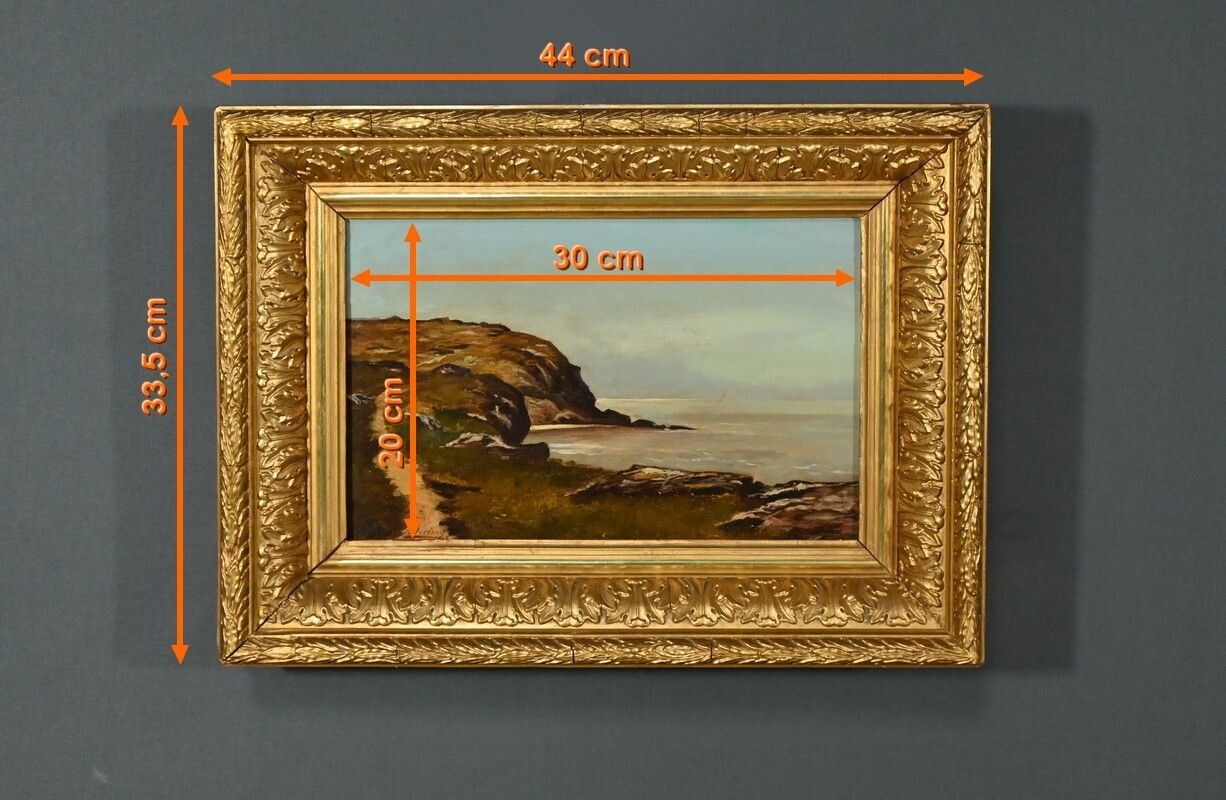430.0 Oil Painting, Signed A.Derémy – 1902 photo