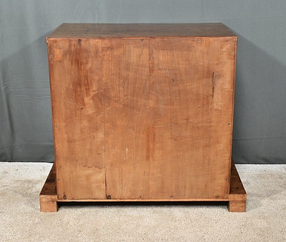 photo buy Small Display Case In Speckled Mahogany Veneer, Art Deco – Early 20th Century