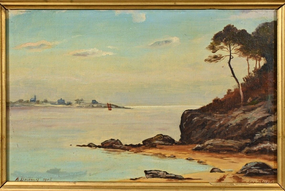 Oil Painting, Signed A.Derémy – 1902 photo Art