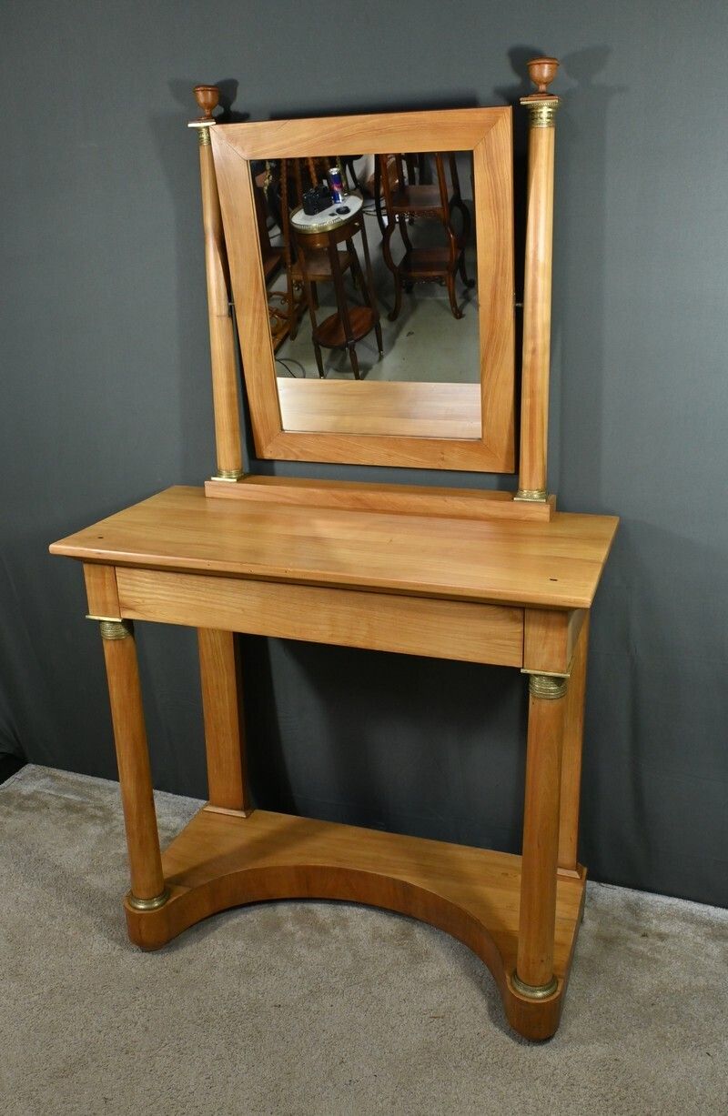 Solid Cherry Hairdresser, Empire Style   Early 19th photo for sale