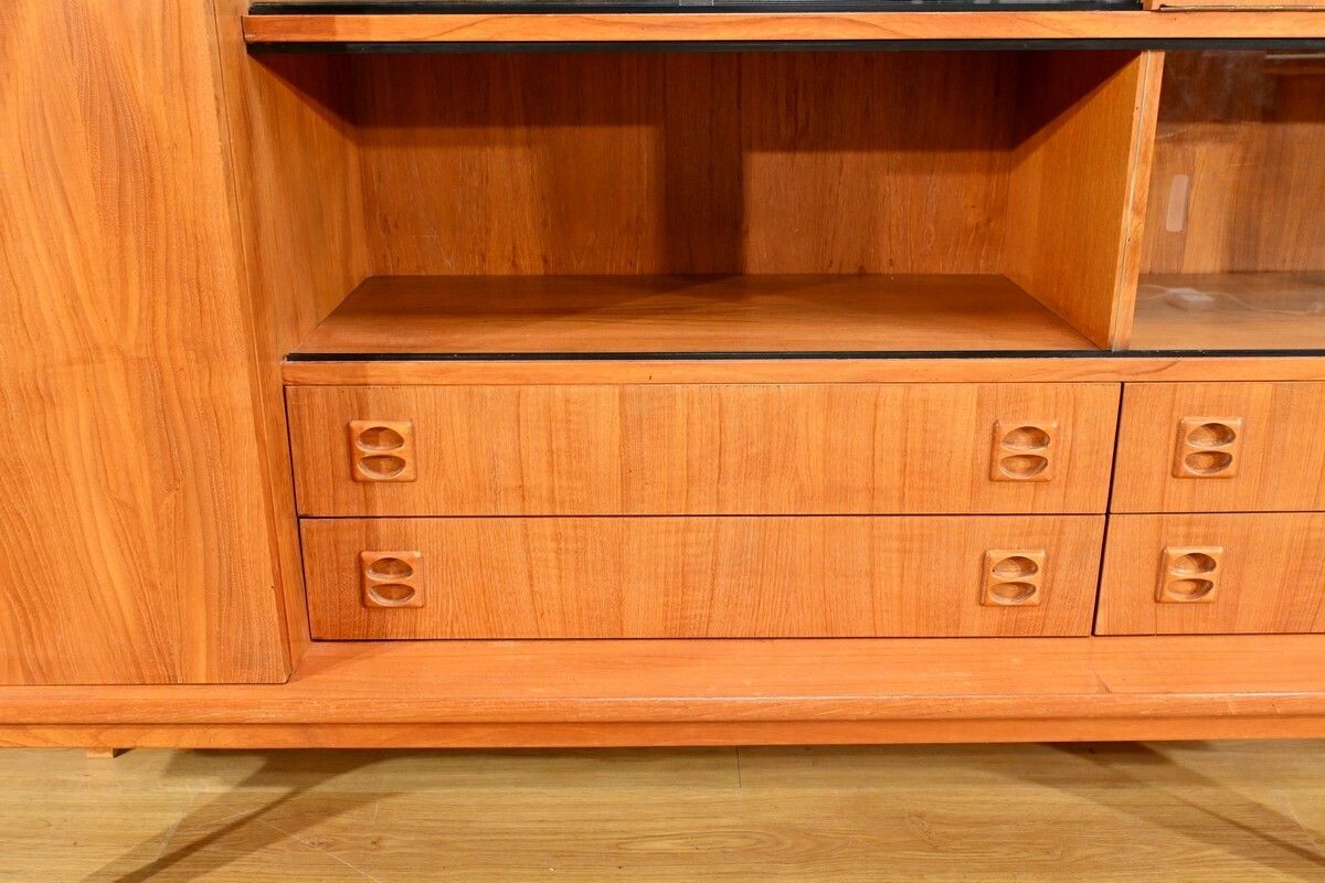 Furniture Scandinavian Buffet In Blond Teck 1970 photo