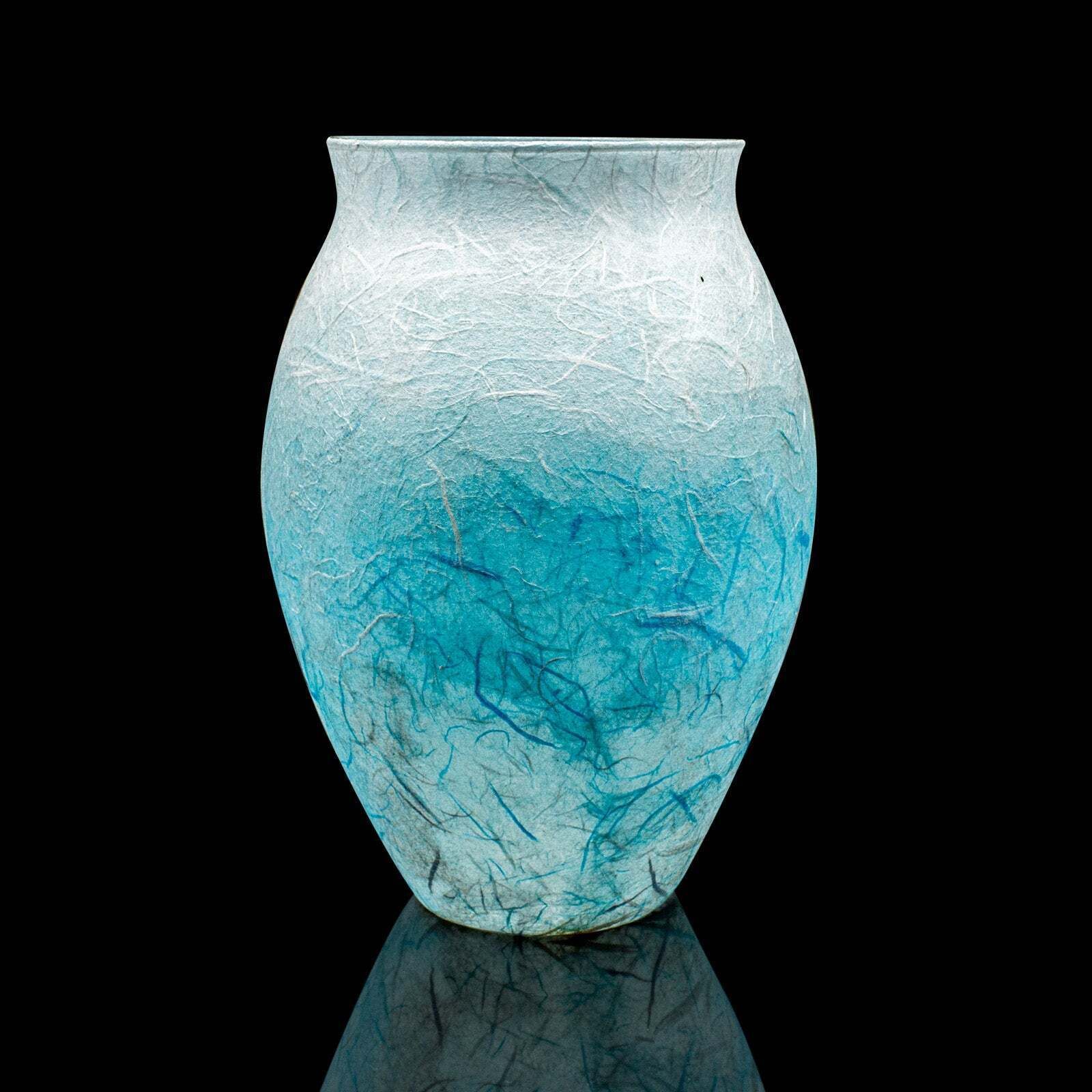 Contemporary Straw Silk Vase, English, Art Glass, Flower Urn, Millennium, Decor photo for sale