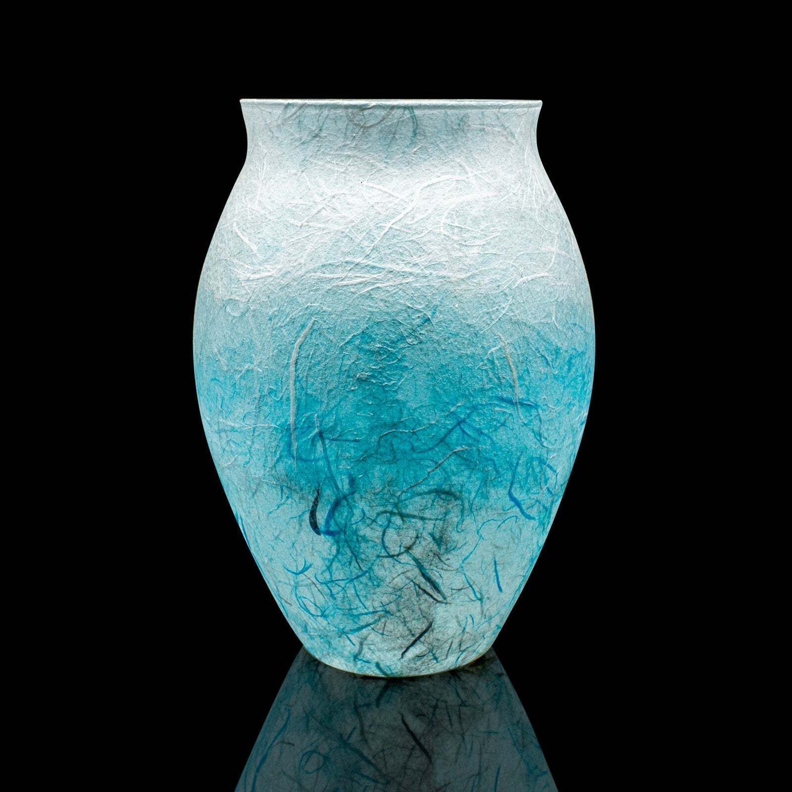 Contemporary Straw Silk Vase, English, Art Glass, Flower Urn, Millennium, Decor photo Home Decor