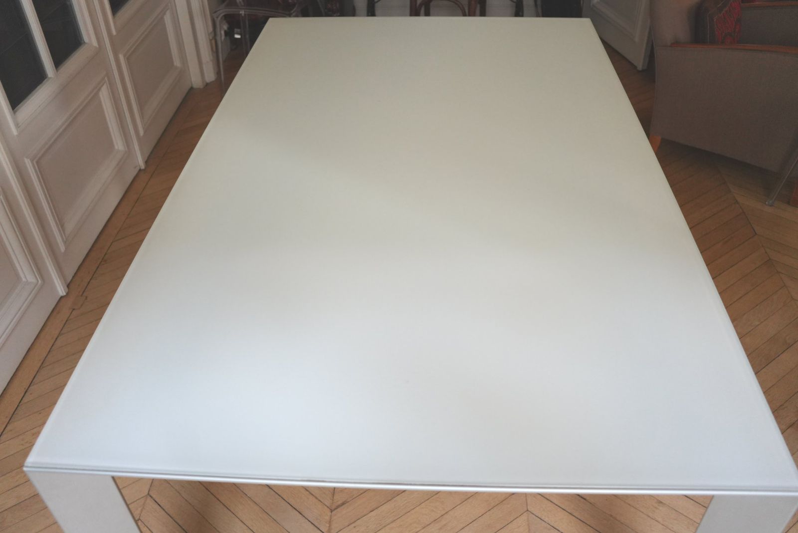 Grande table à manger italienne extensible (260 cm), modèle Nori par Bartoli Design pour Kristalia. photo for sale