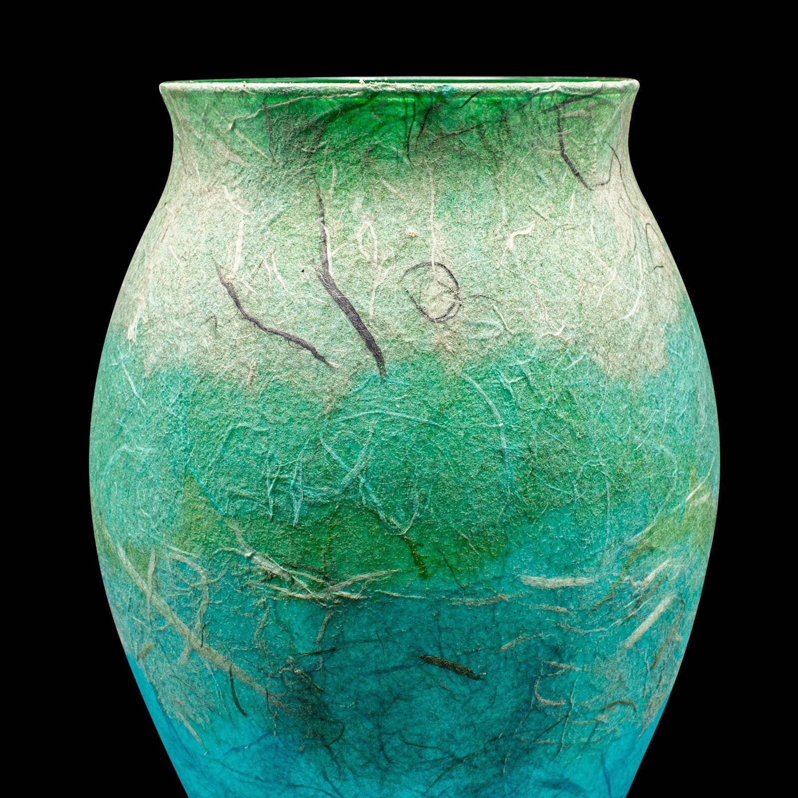 photo furniture Contemporary Display Vase, English, Art Glass, Straw Silk, Flowers, Decorative