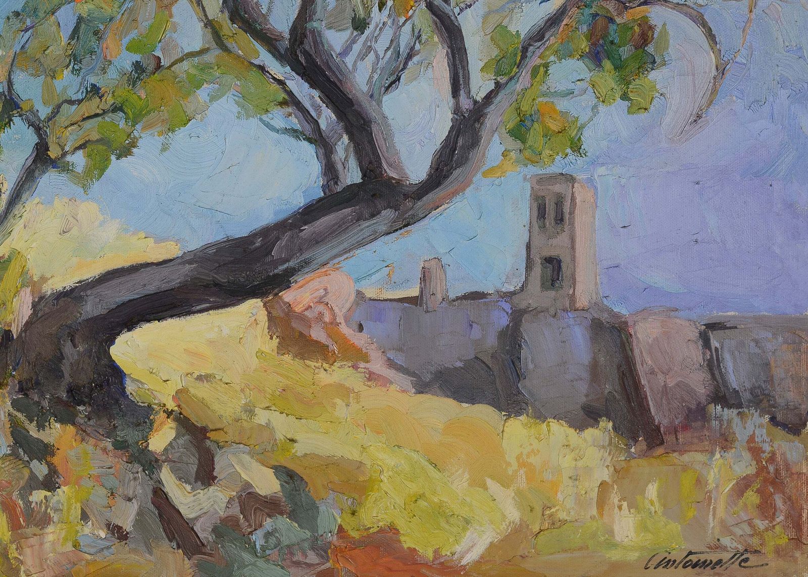 The Leaning Tree Of Sitges   Antoinette Patoechi photo for sale