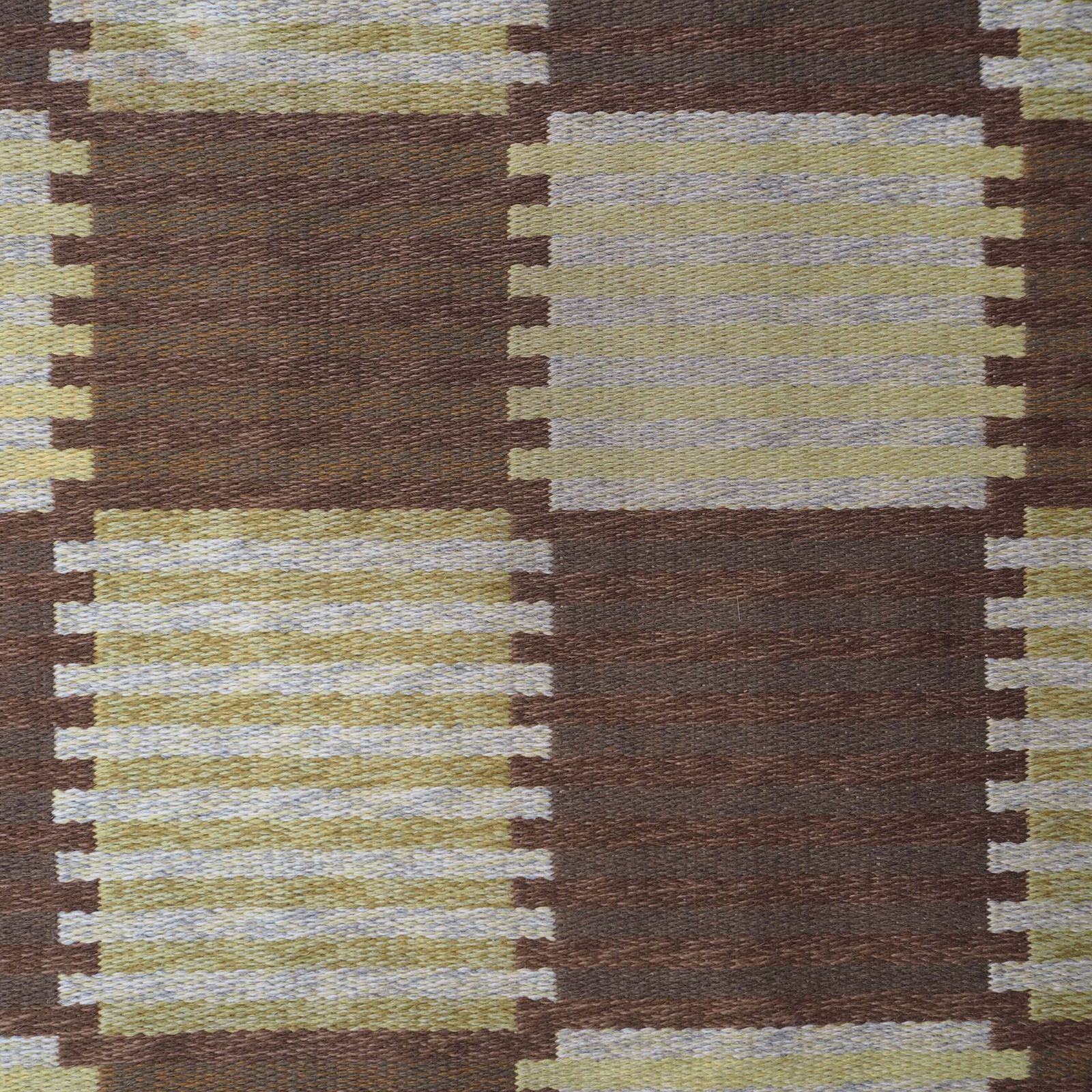Double Sided Carl Malmsten Swedish Mcm Flatweave Kilim Rug photo for sale