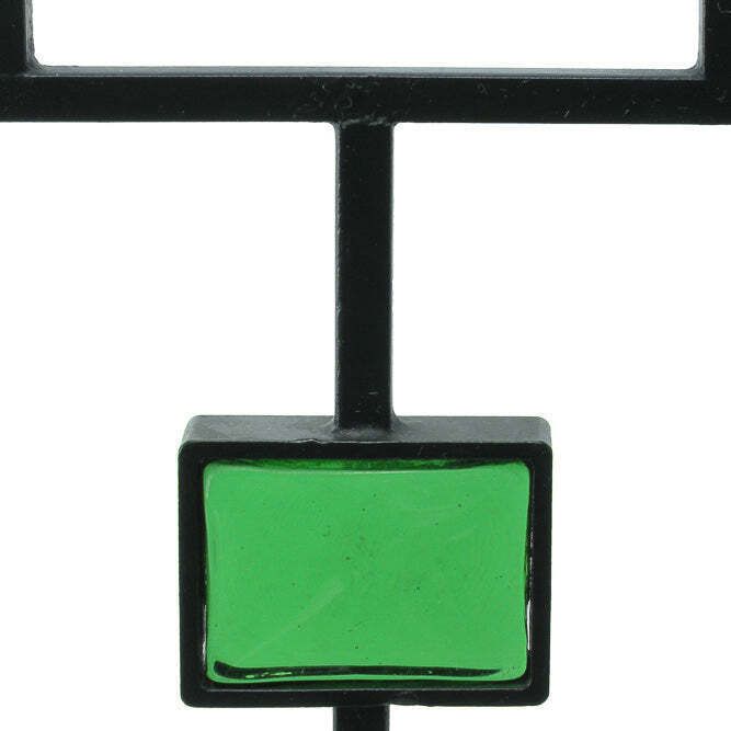 Gunnar Ander Pair Of Green Glass And Wrought Iron Candelabra photo vintage