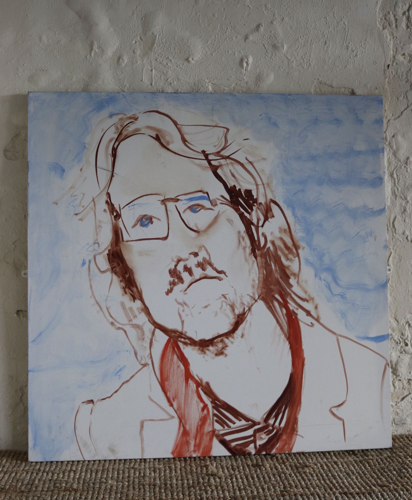 Portrait Of A Man Oil On Canvas photo for sale