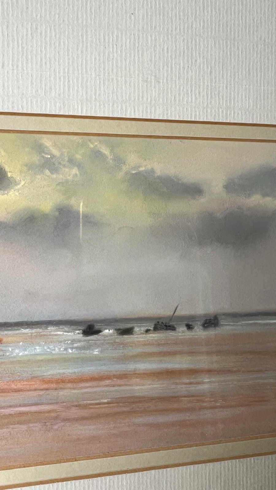 Signed Watercolour Painting Of The Wreck In Brancaster, Norfolk – Nautical And Military Collectible photo vinterior