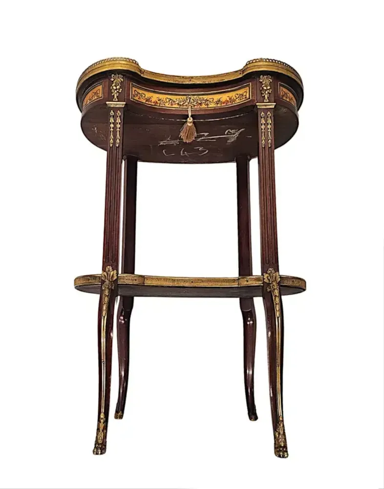 photo for sale A Very Rare 19th Century Vernis Martin Lamp Or Occasional Table
