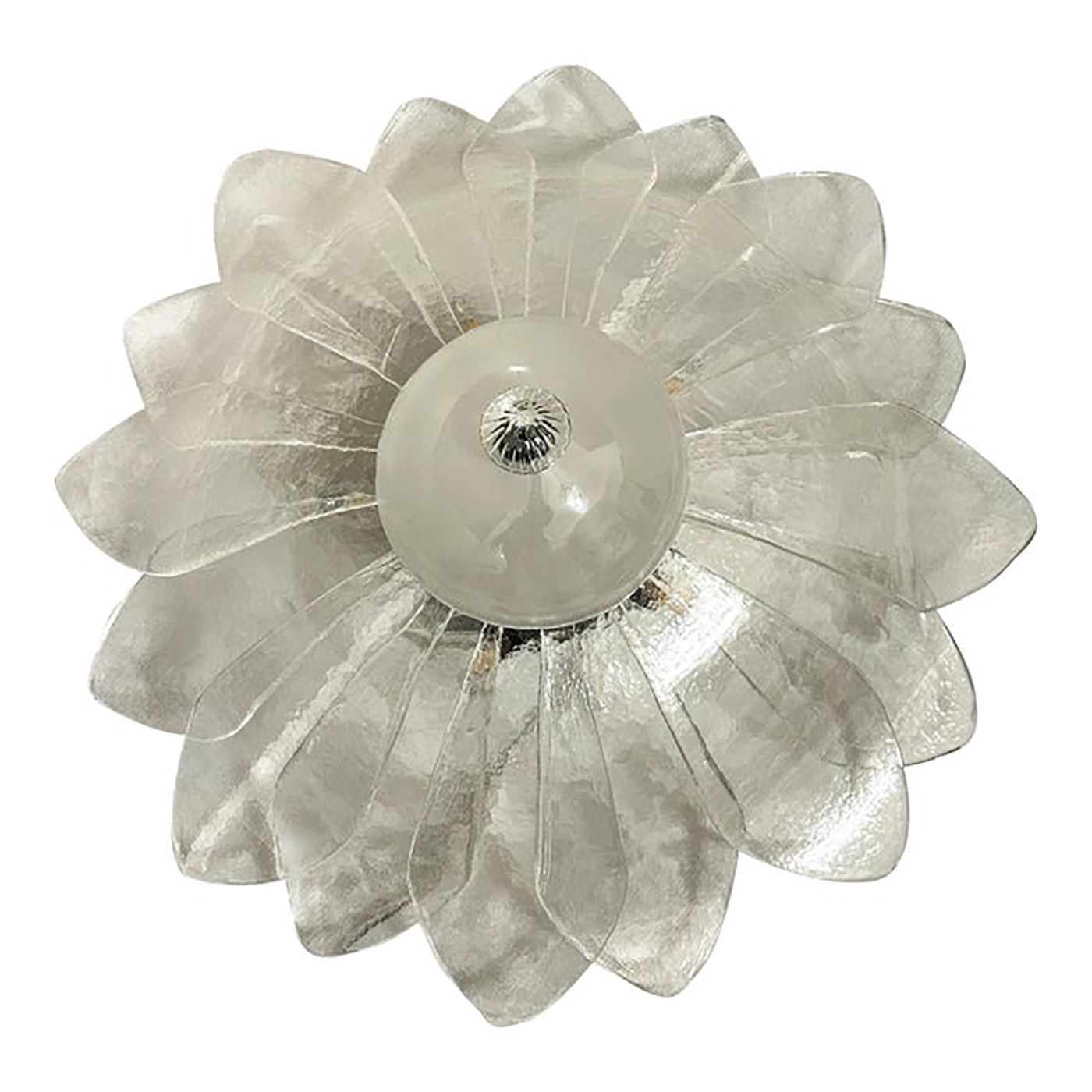 Murano Style Glass Sputnik Chandelier Flush Mount, Mazzega Zuccheri Venini Barovier Style