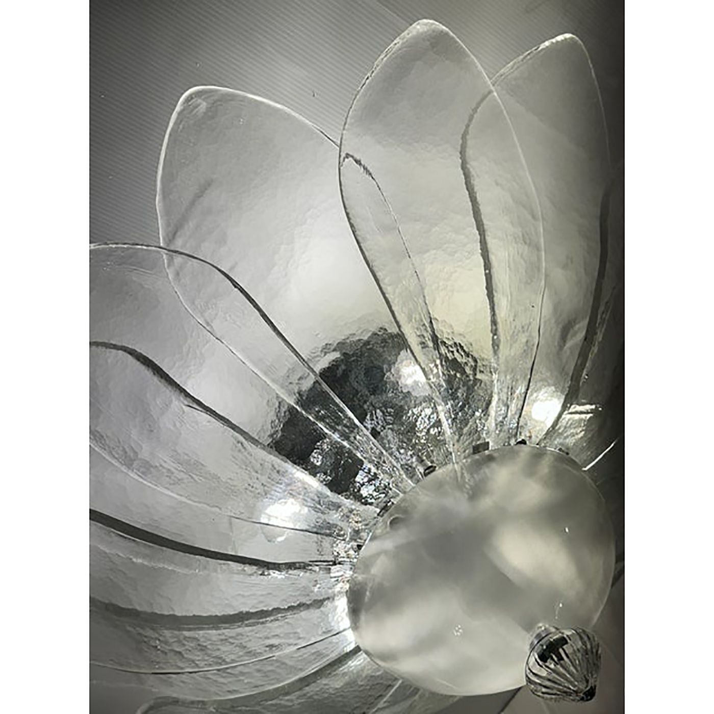 Lighting Murano Style Glass Sputnik Chandelier Flush Mount, Mazzega Zuccheri Venini Barovier Style photo