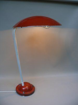 Extraordinary Orange And Light Beige Outdoor Mushroom Lamp From Bega, 1950s photo Garden Lighting