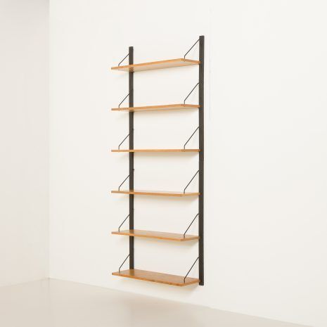 Scandinavian Modular Oak Shelving System, 1960s photo for sale